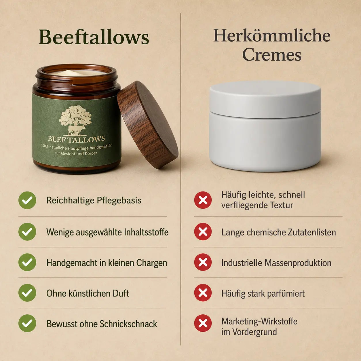 Beeftallow Creme Rose BeefTallows